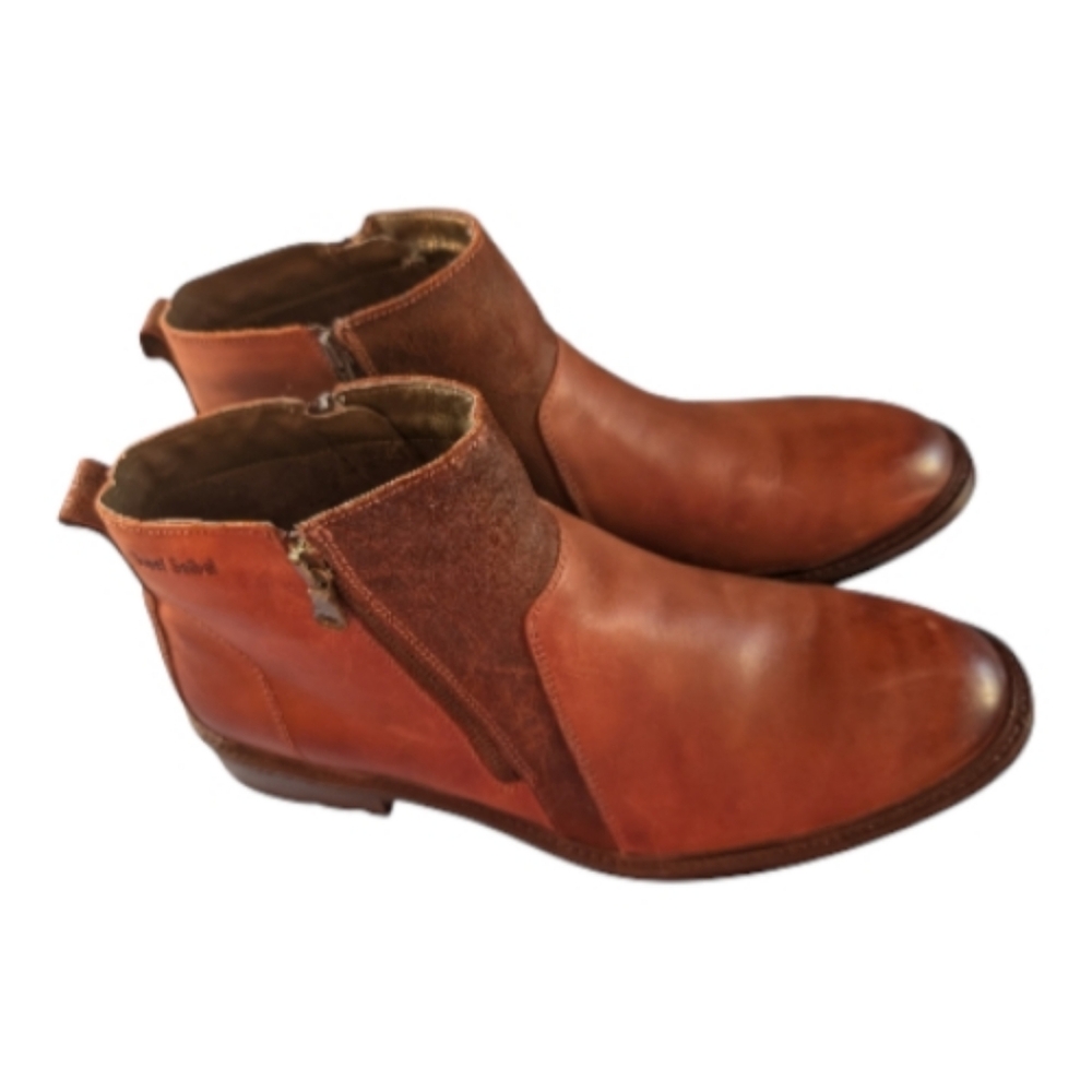 Luxurious Josef Seibel Leather Ankle Boots - Cognac Brown (Size 46/US 12) - Picture 2 of 8